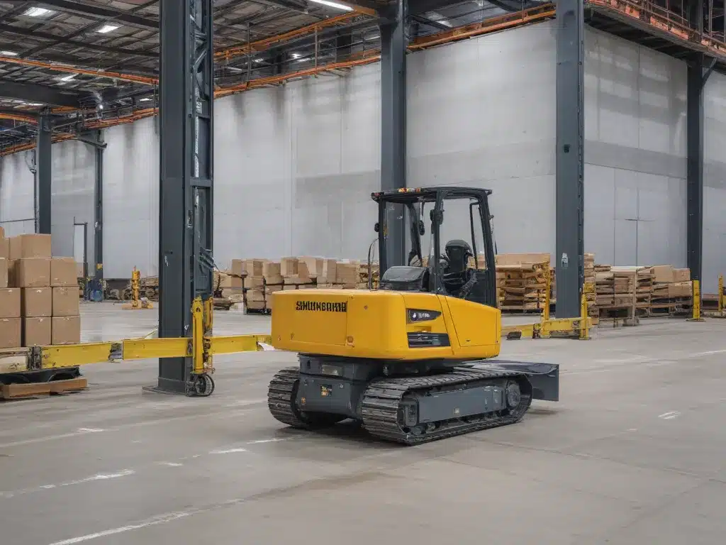Moving Construction Equipment with Automated Guided Vehicles